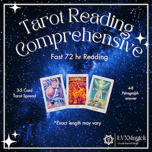 Tarot Reading 72 hr Return Quick Intuitive Psychic Reading Love Tarot Reading Money Career Tarot One Question Comprehensive Reading