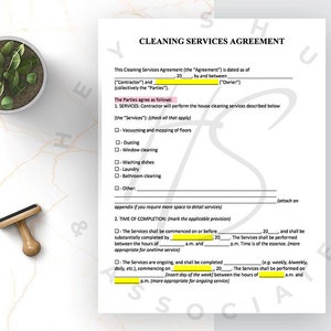 Cleaning Service Contract