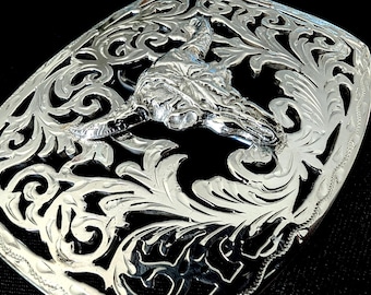 Ugo Cacciatori　ベルト　美品 RESERVED Genuine Vintage UGO CACCIATORI Sterling Skull Pirate Belt