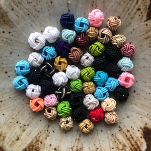 Imperfect mizuhiki knot ball parts 52pcs set, mizuhiki ball, Mizuhiki paper cord parts