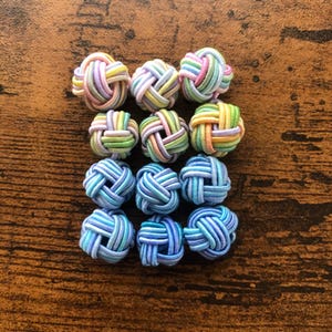 Mizuhiki knot ball parts 12pcs set, mizuhiki ball, Mizuhiki paper cord parts