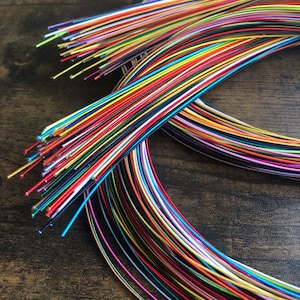 Cordons Mizuhiki, couleur aléatoire, cordons en papier décoratifs, mizuhiki, assortiment multicolore