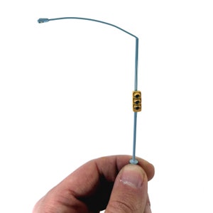 Lamppost with 3-signal traffic light in H0/00 scale with SMD micro led model railway modelling FR06