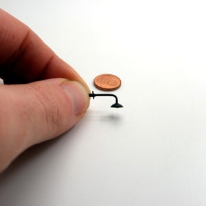 Micro Lamppost DL25 black color for cribs and dioramas with microlamp led model dollhouse dollhouse crib diorama