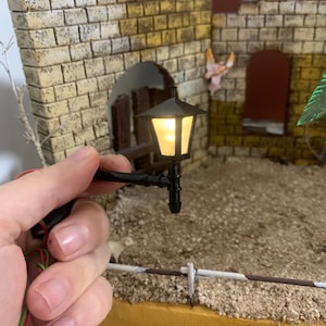 2x3 lamppost for crib and dioramas with microlamp led lampposts model dollhouse