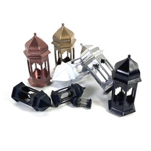 Arabic style lantern for cribs and dioramas with 12v led microlamp - DL105