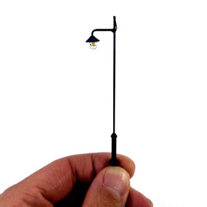 Micro Lamp DL55 black color for nativity scenes and dioramas with micro LED lamp modeling dollhouse nativity scene diorama