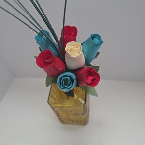 Liberty- one of a kind Wooden Rose Bouquet.