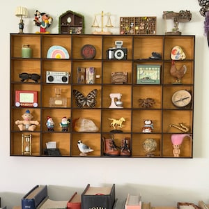 Trinket Shelf | Vintage Style Printers Tray | Dollhouse Trinket Display