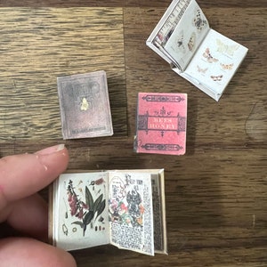 Bees and Honey book set - Dollhouse Miniature