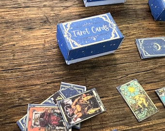 Tarot card Deck  - Dollhouse witchcraft decoration