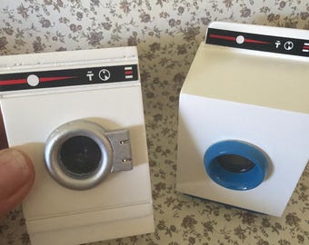 Dollhouse washer and dryer set - Laundry Miniature