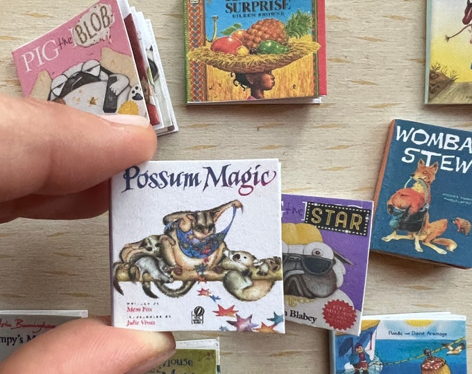 Customisable Picture Book Set Book Miniature Custom Book Etsy