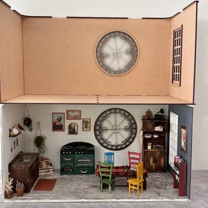 Large 1/12 Scale Dollhouse Room Box: Stackable DIY Kit