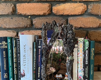 Fairy Book Nook, Diorama, Book Nook Shelf Insert, Fairy Scene Book Nook, Bookshelf Decor, Bookshelf Insert, Fairy house