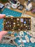 Miniature vintage style Printers tray  - Dollhouse Miniature - trinket tray