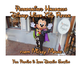 Personalised Mickey Halloween Surprise Trip - Reveal Video Message (Version 2)