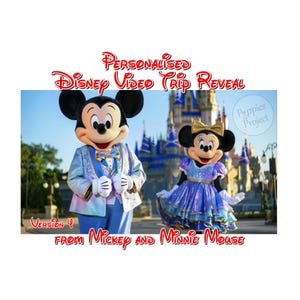 Videomessaggio a sorpresa personalizzato di Topolino e Minnie (versione 4) - Rivela il tuo viaggio magico
