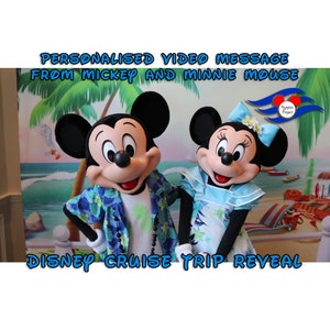 Personalised Mickey and Minnie (Cruise Edition) - Video Message to reveal your Magical Trip