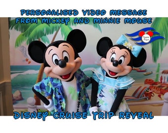 Personalised Mickey and Minnie (Cruise Edition) - Video Message to reveal your Magical Trip