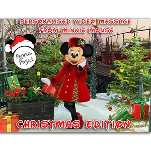 Personalised Video Message from Minnie (Christmas Edition) Reveal your Magical Trip