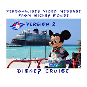 Personalised Captain Mickey Cruise Edition Video Message to reveal your Magical Cruise Trip (Version 2)