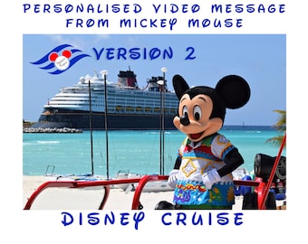 Personalised Captain Mickey Cruise Edition Video Message to reveal your Magical Cruise Trip (Version 2)