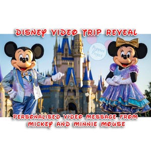 Mickey et Minnie personnalisés - Message vidéo surprise - Révélez votre voyage magique (Version 1)