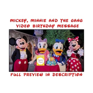 Topolino, Minnie, Paperina e Paperino - Messaggio di compleanno (Anteprima nei dettagli dell'articolo)