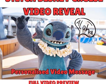 Stitch - Cruise Video Reveal Personalised Video Message - Vacation/Holiday