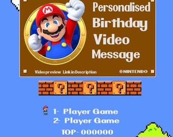 Super Mario - Mensaje de video de cumpleaños personalizado