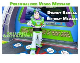 Buzz Lightyear - Personalised Video Message - Reveal your Magical Trip/Birthday Message