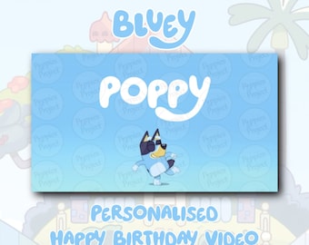 Bluey - Vídeo personalizado de feliz cumpleaños