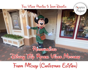 Mickey Personalised Surprise Video Message - Reveal your Magical Trip (Christmas Edition - Version 3)