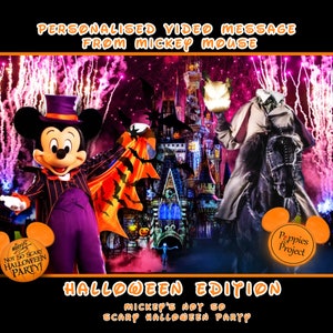 Personalised Mickey&#39;s not so scary Halloween party trip reveal - Video Message from Mickey Mouse