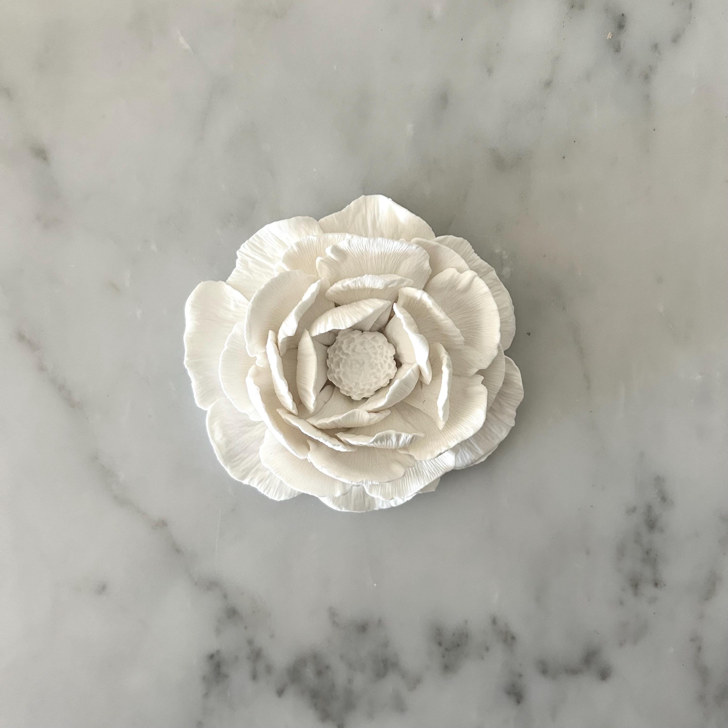 3D Flower Wall Art, Hand Sculpted Clay Flowers Wall Sculpture Art ...