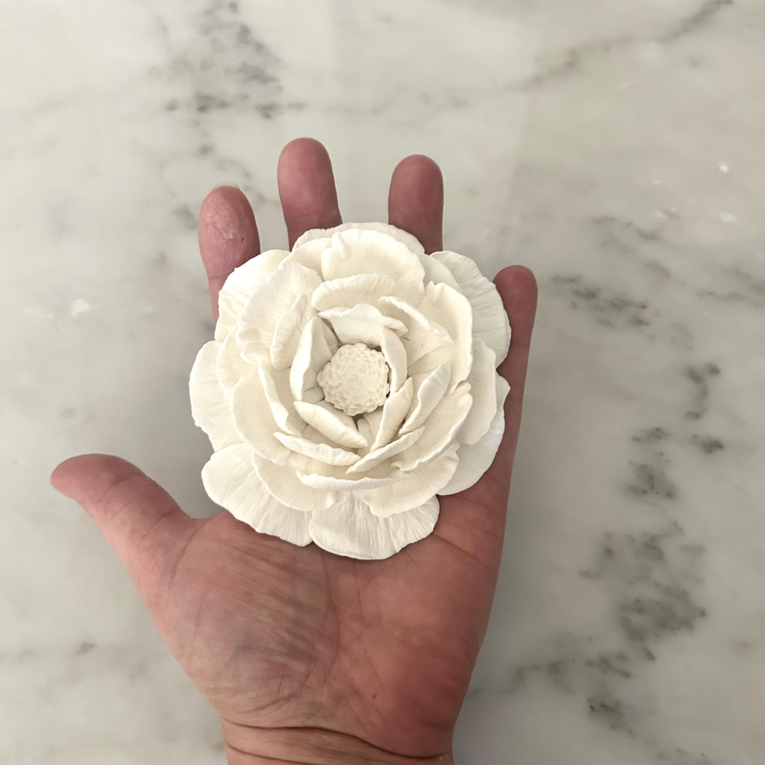 3D Flower Wall Art, Hand Sculpted Clay Flowers Wall Sculpture Art ...