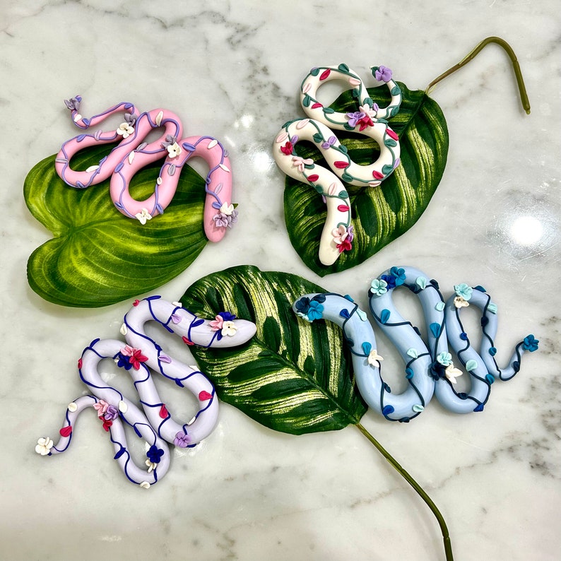 Snake Wall Art Snake Wall Sculpture Snake Wall Decor Floral Etsy