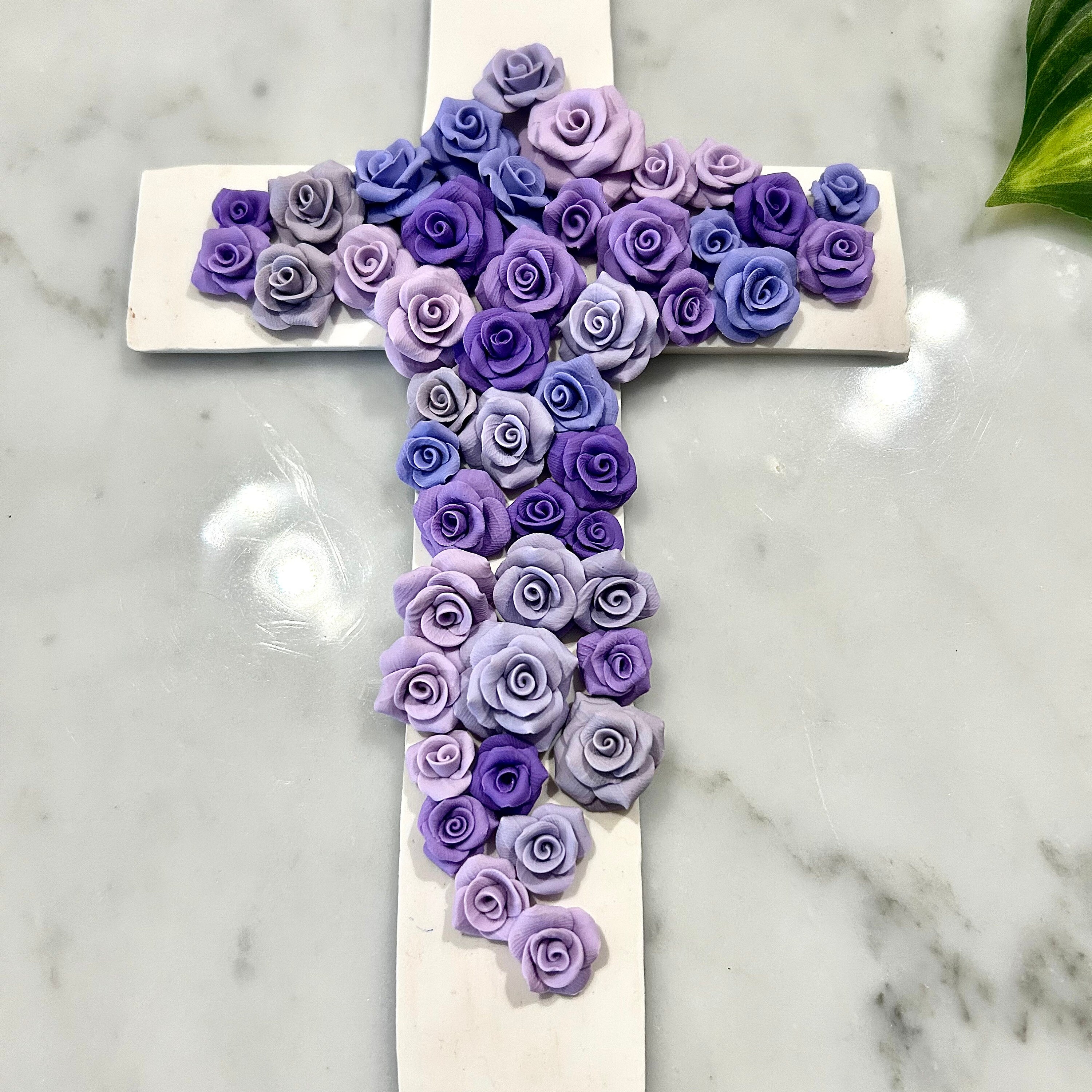 Personalized Catholic Crucifix Floral, Roses Wall Cross, Crucifix Home ...