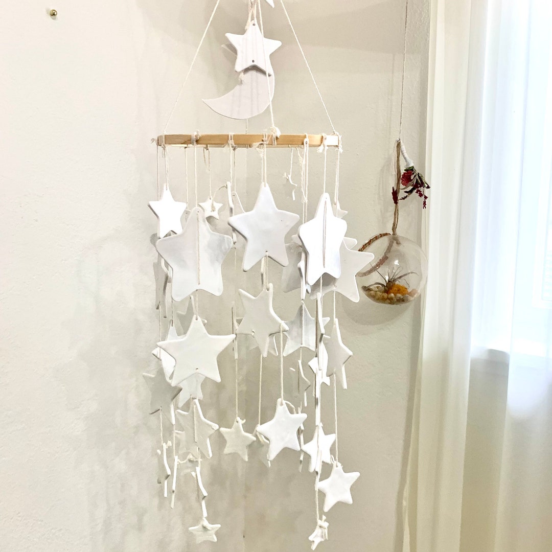 Personalized Baby Crib Mobile Stars and Moon Nursery Mobile Etsy