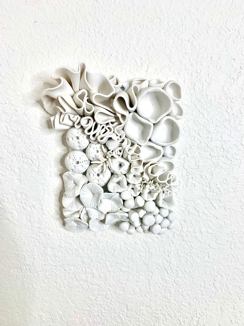 White Coastal Decor 3D Wall Art Sea Wall Sculpture Beach Etsy