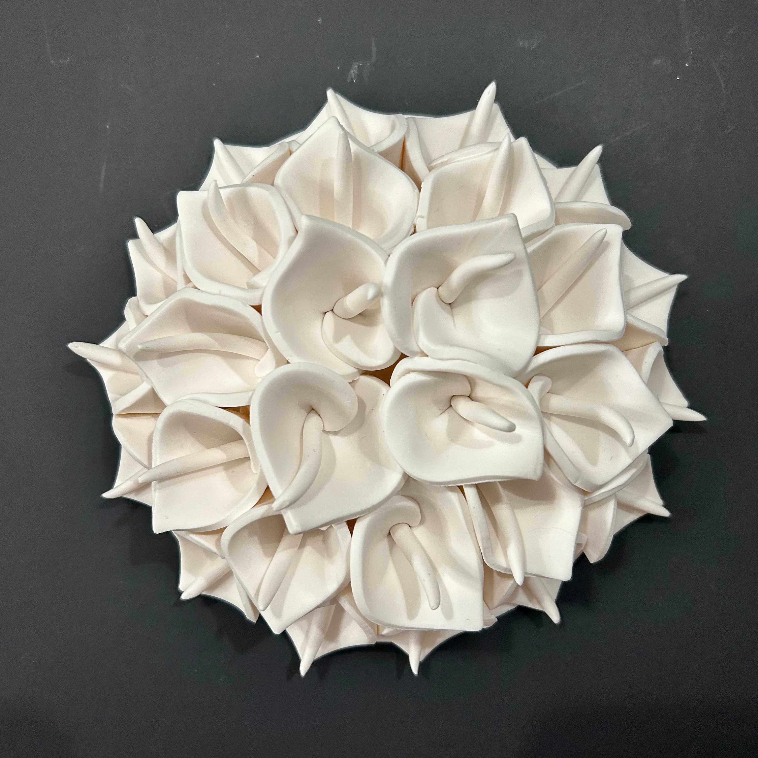 Clay Flower Wall Art Wall Sculpture Hanging Clay Flower Wall Etsy UK