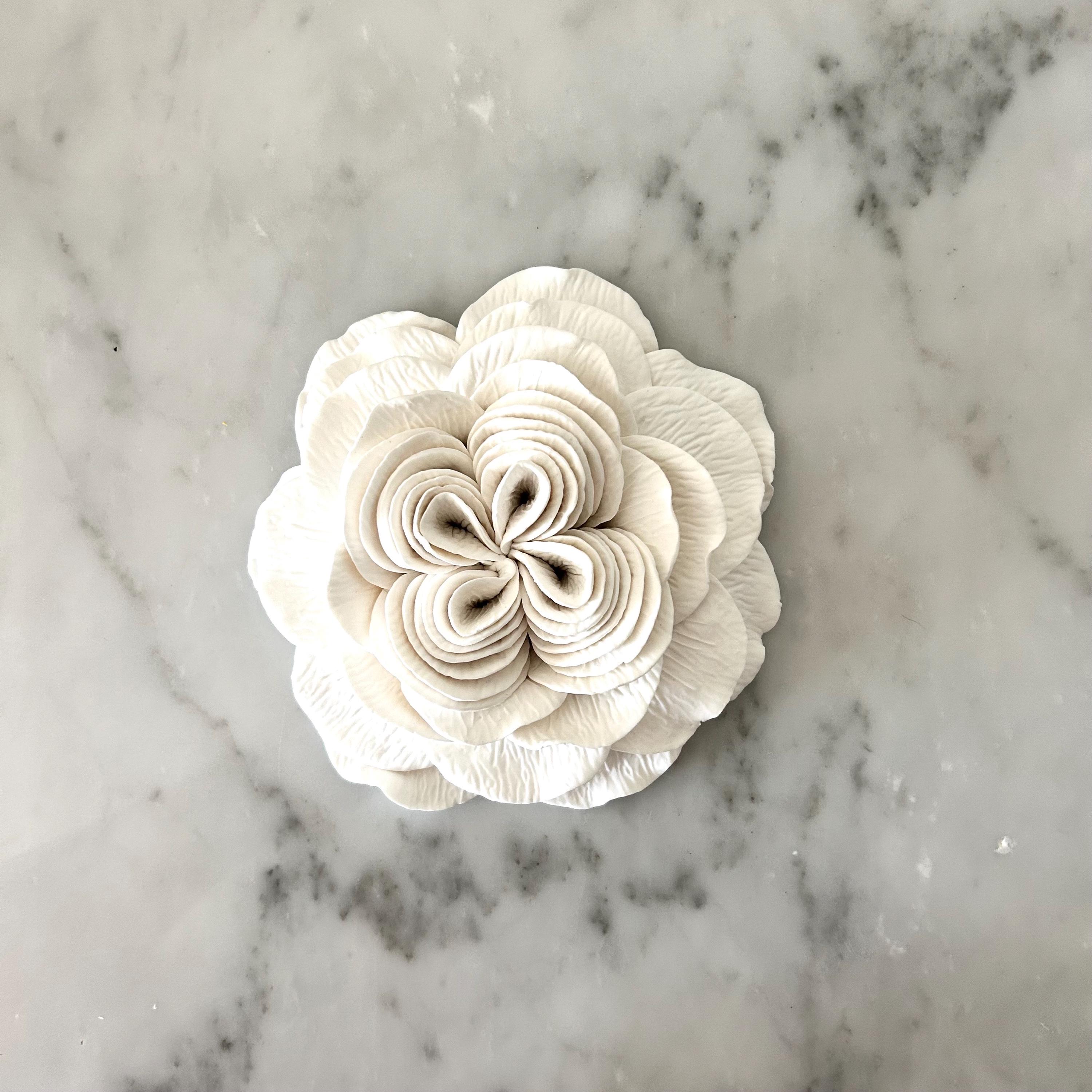 3D Flower Wall Art, Hand Sculpted Clay Flowers Wall Sculpture Art ...