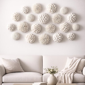 Ocean Inspired 3D Wall Art, Coral Reef Decor, Sea Life Sculpture, Wall Art Installation, Modern Coastal Sculpture, Polymer Clay Wall Art. image 3