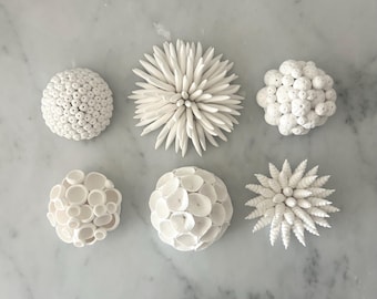Wall Sculpture, 3D Wall Art, Corals Decor White, Dimensional Wall Art, Ocean Wall Sculpture, Small Art Installation, Coastal Wall Art Gift