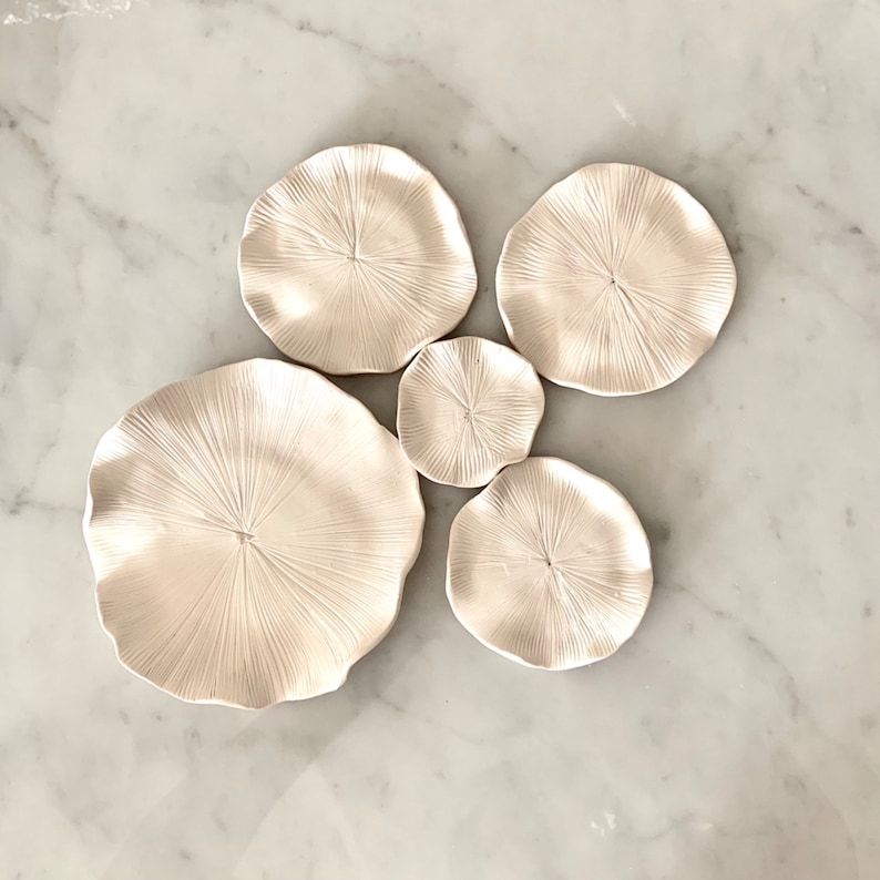 5 Sea Mushrooms Corals Clay Sculpture 3D Wall Sculpture Art Etsy