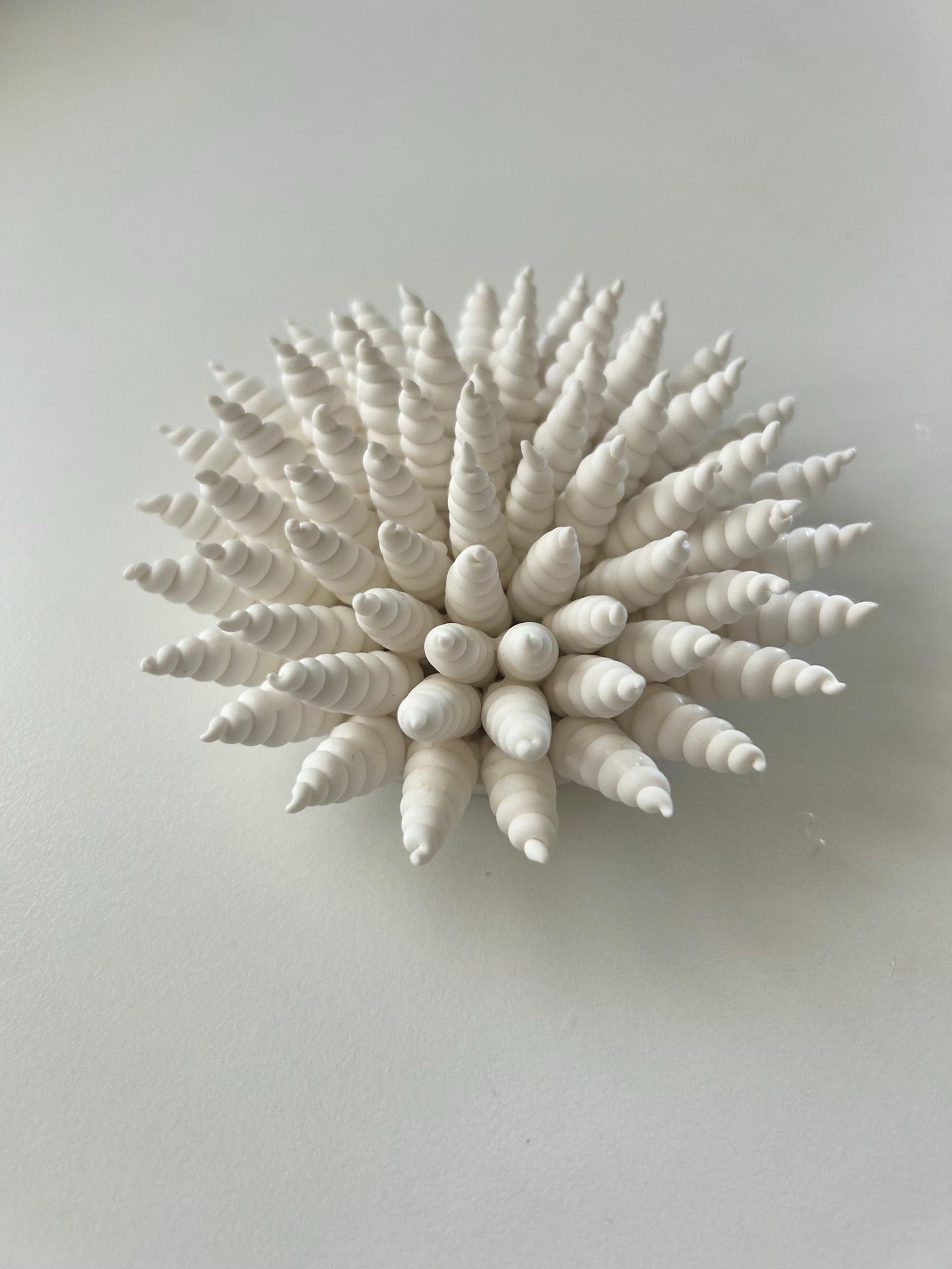 Sea Shell Clay Wall Sculpture: Coastal Beach Decor, 4x4 Inch - Etsy