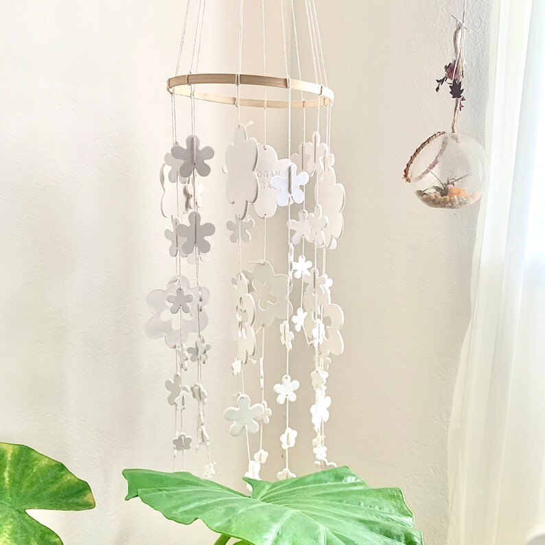 Daisy Crib Mobile for Baby Girl Personalized Baby Mobile Etsy