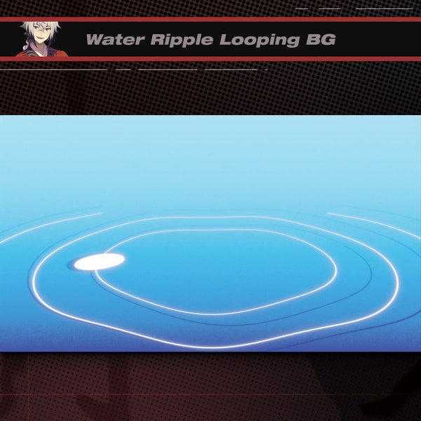Animated Water Ripple | Stream Screen Chat Overlay | Dreamy, Pretty, Aquatic Streamer Wallpaper | Ghibli, Looped Vtuber Art Puddle Animation