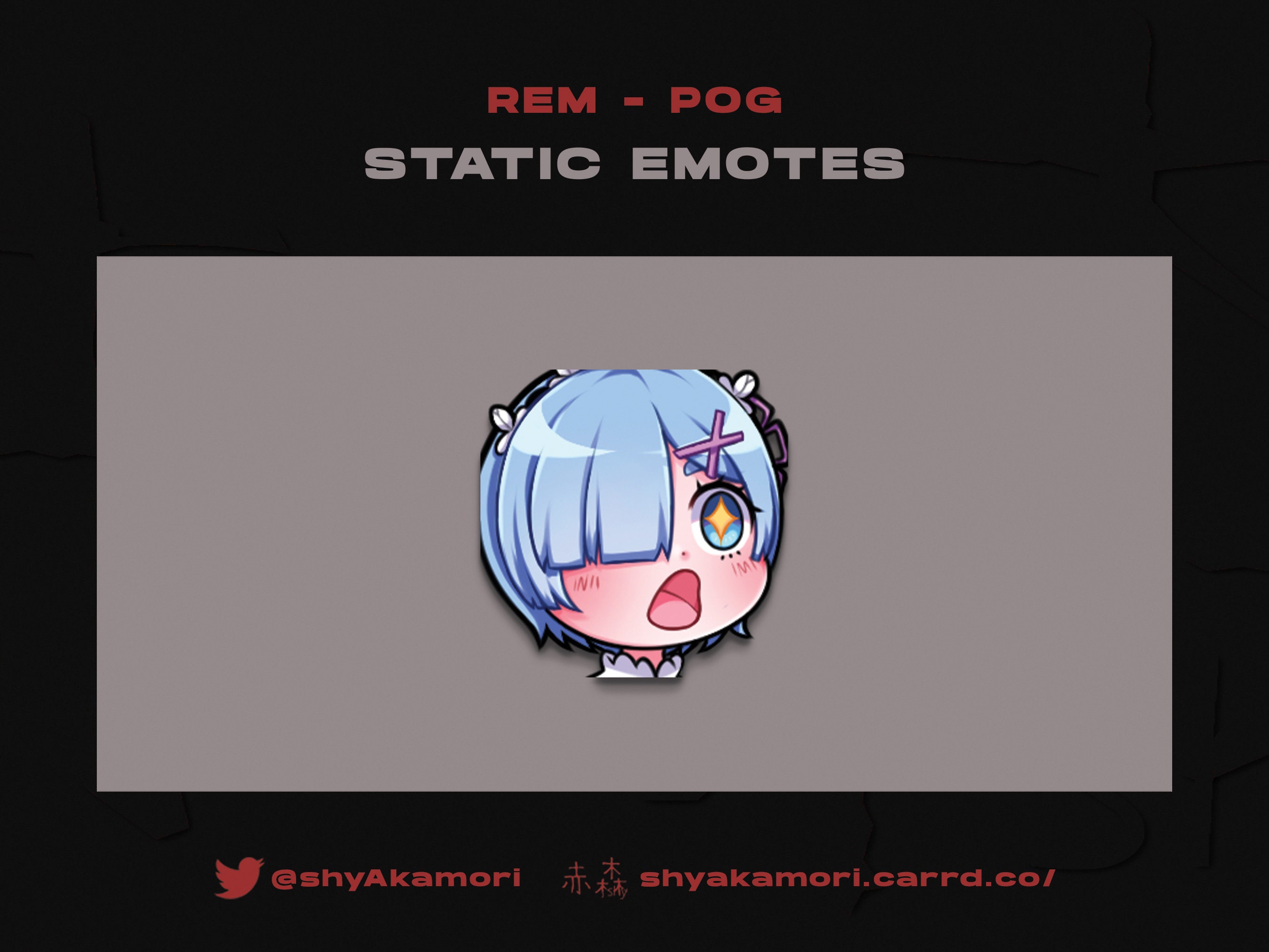 Re:zero Emilia Emotes Anime Emotes for Twitch (Download Now) 